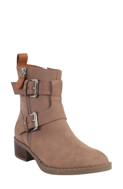 Shop Gentle Souls By Kenneth Cole Brena Moto Boot In Mushroom Nubuck