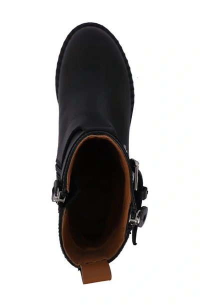 Gentle Souls By Kenneth Cole Brena Moto Boot In Black Leather