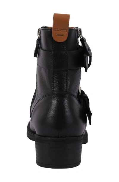 Gentle Souls By Kenneth Cole Brena Moto Boot In Black Leather