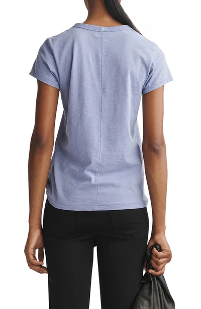 Shop Rag & Bone The Slub Organic Pima Cotton T-shirt In Lavender