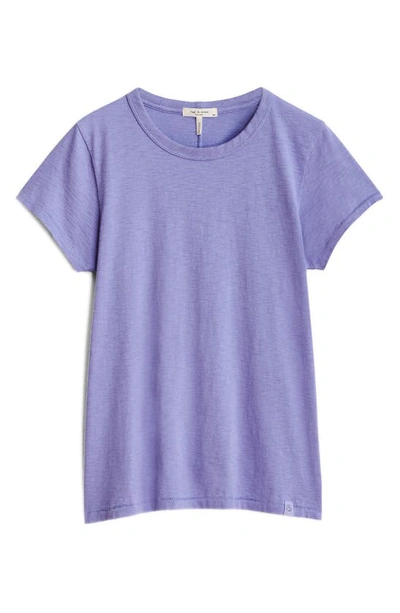 Shop Rag & Bone The Slub Organic Pima Cotton T-shirt In Lavender