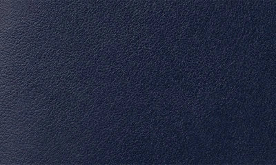 Montblanc Grained Leather Bifold Wallet With Embossed Pattern In Ink Blue