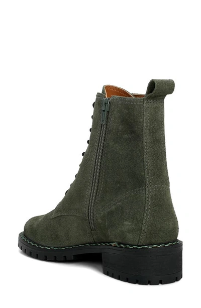 Shop Lucky Brand Kancie Combat Boot In Kobain Olive