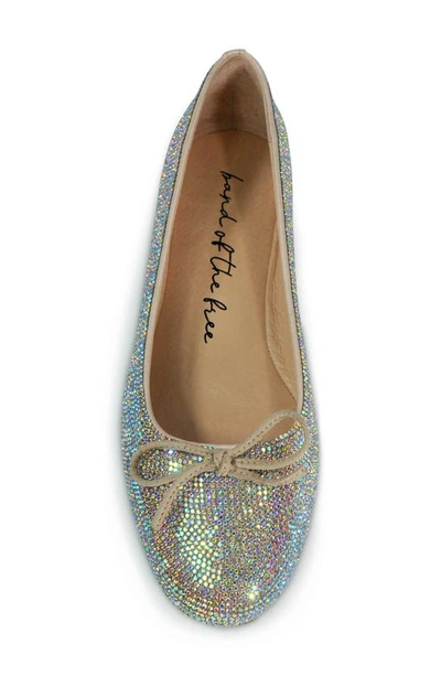 Shop Band Of The Free Skye Rhinestone Ballet Flat In Natural