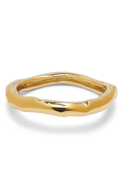 Shop Alexis Bittar Molten Bangle Bracelet In Gold