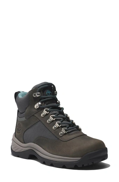 Timberland White Ledge Waterproof Hiking Boot In Mid Grey Full Grain