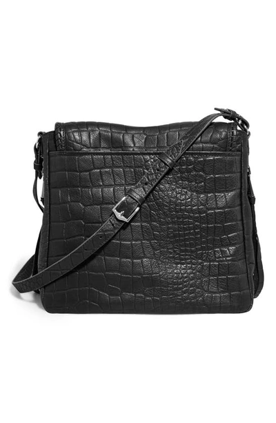 Shop Aimee Kestenberg All For Love Convertible Leather Shoulder Bag In Black Croco