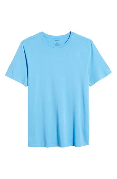 Shop Open Edit Crewneck T-shirt In Blue Maya