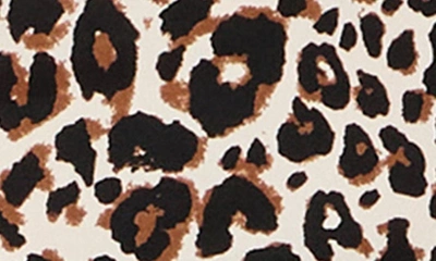 Sanctuary Enigma Leopard Print Mock Neck Top In Caramel Cl