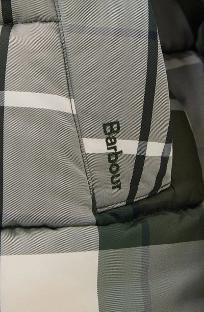 Barbour Germaine Tartan Quilted Puffer Jacket In Ancient Poplar Tartan