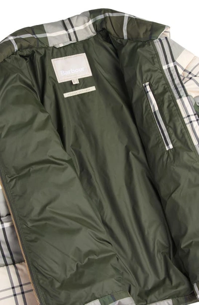 Barbour Germaine Tartan Quilted Puffer Jacket In Ancient Poplar Tartan