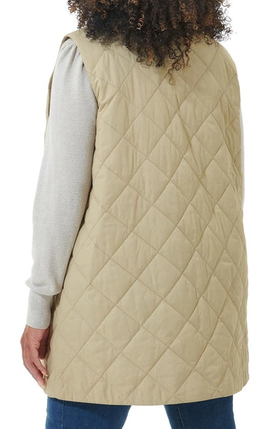 Shop Barbour Cosmia Quilted Liner Vest In Light Fawn