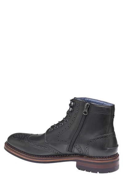 Johnston & Murphy Xc Flex Connelly Wingtip Boot In Black Full Grain