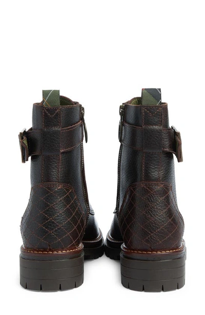 Barbour Heidi Combat Boot In Brown