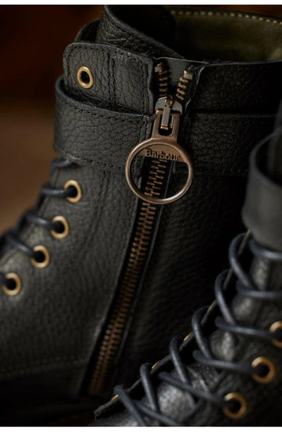 Barbour Heidi Combat Boot In Black