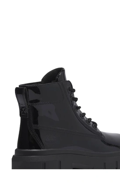 Shop Timberland Greyfield Waterproof Leather Boot In Black Full Grain Patent
