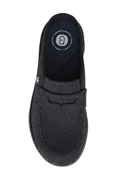 Bzees Georgia Sparkle Penny Keeper Mule In Navy Sparkle