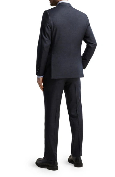 Shop Samuelsohn Contemporary Fit Skarkskin Wool Suit In Charcoal