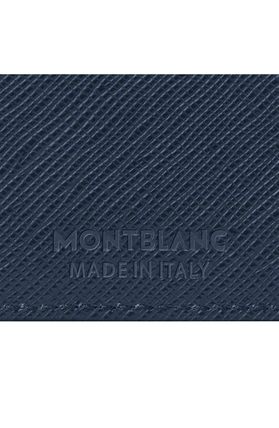 Shop Montblanc Sartorial Leather Wallet In Ink Blue