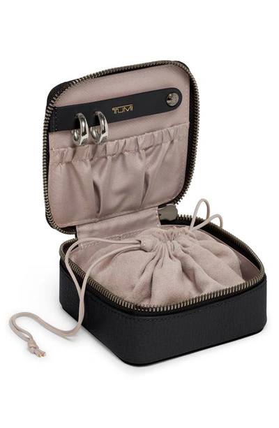 Shop Tumi Leather Jewelry Case In Black