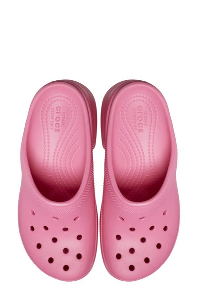 Shop Crocs Siren Platform Clog In Hyper Pink