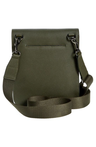 Shop Akris Small Anouk Leather Crossbody Bag In 054 Olive