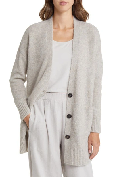 Shop Eileen Fisher V-neck Cardigan In Chalk