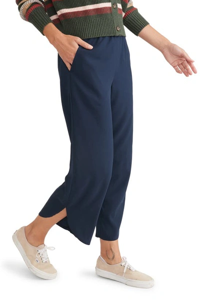 Shop Marine Layer The Allison Tencel® Lyocell Pants In Navy