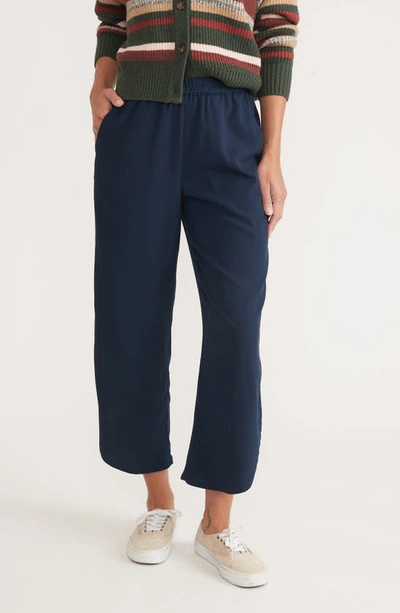Shop Marine Layer The Allison Tencel® Lyocell Pants In Navy