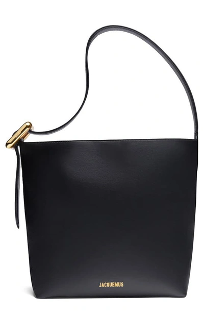 Shop Jacquemus Le Regalo Shoulder Bag In Black 990