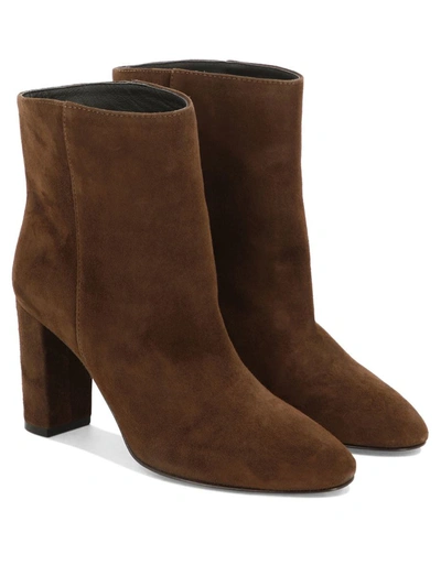 Shop Via Roma 15 "camoscio" Ankle Boots In Brown