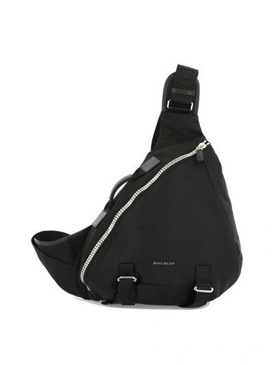Shop Givenchy "medium G-zip Triangle" Backpack In Black