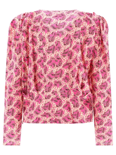 Shop Isabel Marant "zarga" Blouse In Pink