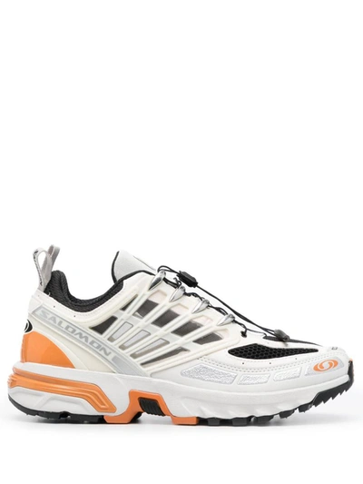 Shop Salomon Sneakers In White Orange