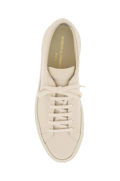 Shop Common Projects Original Achilles Leather Sneakers In Beige