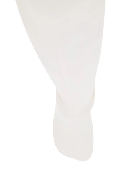 Shop Mm6 Maison Margiela Anatomic Thigh High Boots In White