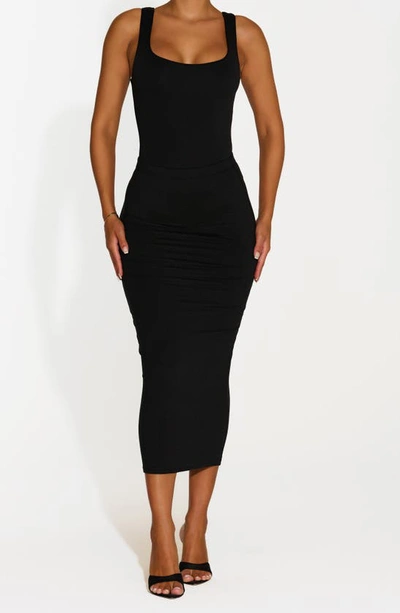 N By Naked Wardrobe Bare Square Neck Bodysuit In Black
