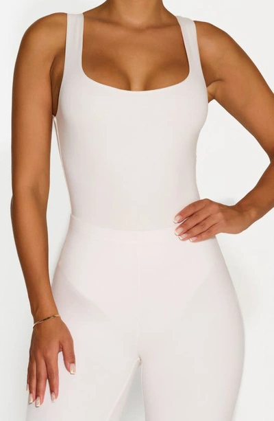 Shop N By Naked Wardrobe Bare Square Neck Bodysuit In White