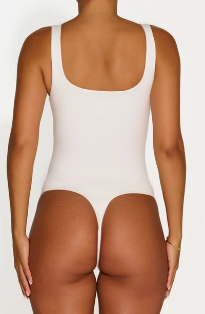 Shop N By Naked Wardrobe Bare Square Neck Bodysuit In White