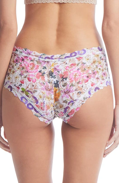 Shop Hanky Panky Print Boyshorts In Pressed Boquet Print