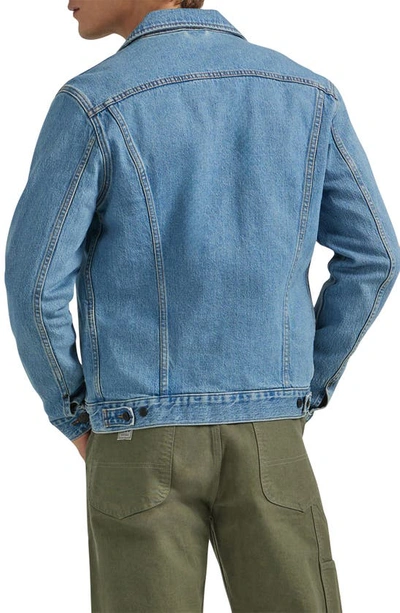Shop Lee Essential Relaxed Rider Denim Jacket In Downtown