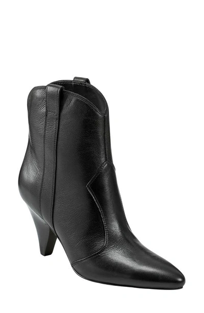 Shop Marc Fisher Carissa Western Bootie In Black