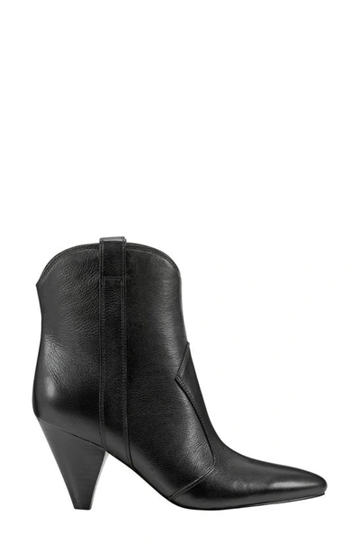 Shop Marc Fisher Carissa Western Bootie In Black