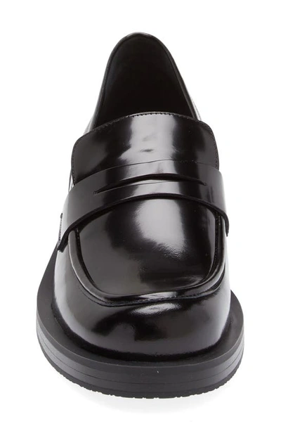 Shop Stuart Weitzman Palmer Bold Loafer In Black