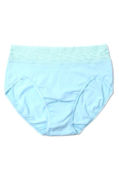 Shop Hanky Panky Cotton French Briefs In Butterfly Blue
