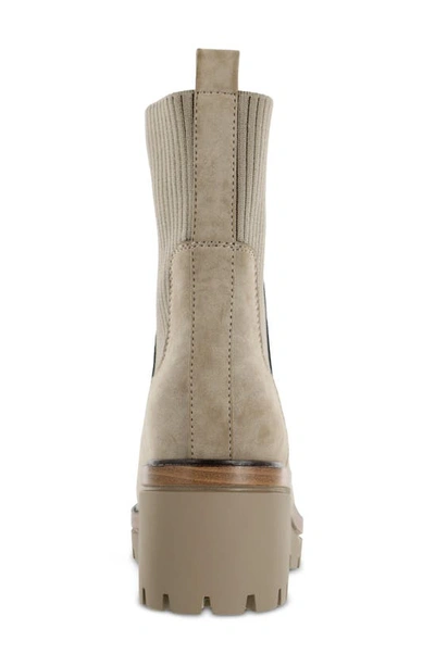 Mia Soraya Lug Wedge Boot In Taupe Burn