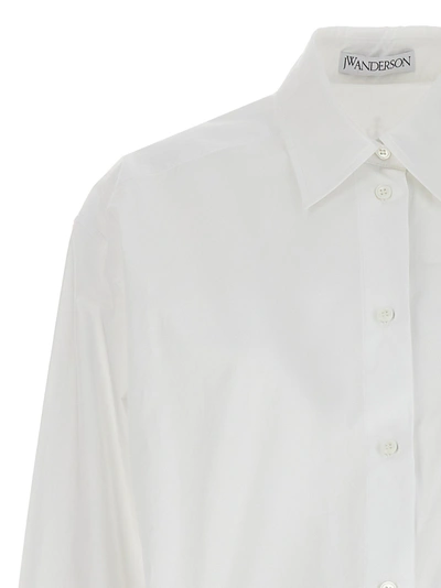 Shop Jw Anderson Oversize Eyelets Shirt Shirt, Blouse White