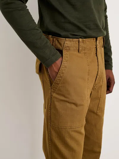 Alex Mill Field Pant In Herringbone In Dark Khaki