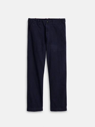 Alex Mill Field Pant In Herringbone In Navy
