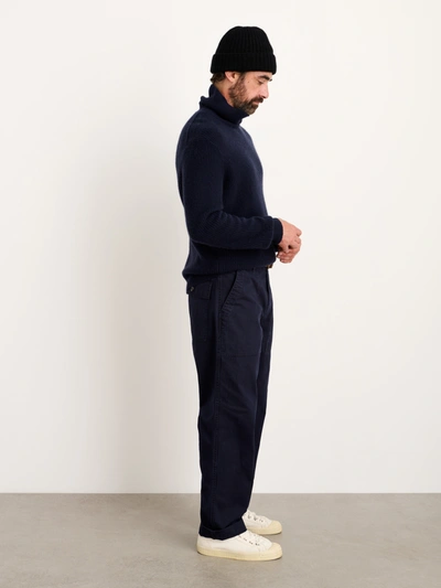 Shop Alex Mill Field Pant In Herringbone In Navy